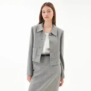 [LINE](센텀시티점)[라인어디션]숏 버튼 카라 자켓 NVJKPK8200