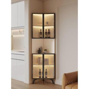 코너장식장 엔틱 위스키 스톤 술장식장 술장 양주장 골드 양주 나비물 인테리어 유리장
