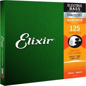 엘릭서 / 나노웹 스테인리스 스틸 싱글 베이스 스트링 .125 (13426)