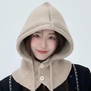 겨울 니트 바라클라바 방한 모자 넥워머