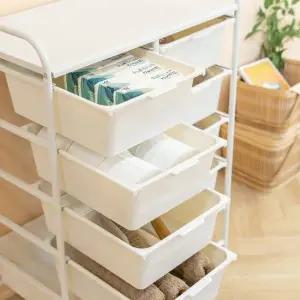 이동식 트롤리 바구니 서랍장 화장대 조립식수납장 바구니서랍장 장난감정리대