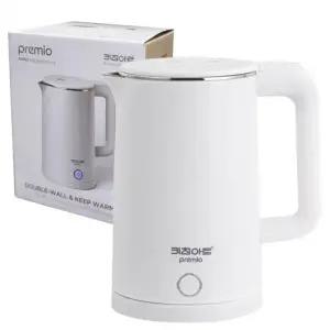 키친아트J18B/1.8L 화이트 SUS304 스텐 무선포트 이중단열 전기 커피포트 주전자