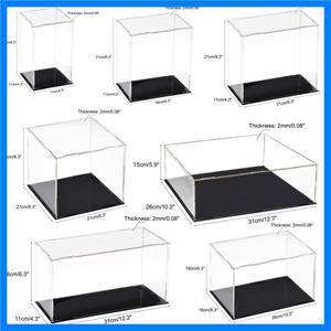 아크릴 투명 디스플레이 케이스 박스 방진 보호 쇼케이스 큐브 수집품 전시 박스 (액션 피규어 인형 자동차