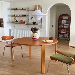 카페 원목 우드 4인용원형식탁 원형