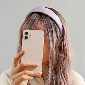 헤어밴드 새틴 볼륨 퍼플 패션 악서세리