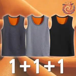 비엠 남성 기모나시티 (3개) 민소매 보온 발열 런닝 기모내복 히트텍