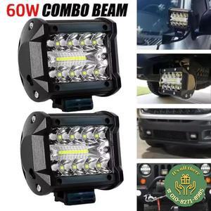 1/2개 12V 60W LED 바 오프로드 스팟 플러드 콤보 LED 라이트 바 작업등 트럭 자동차 SUV ATV UTV 4WD LED