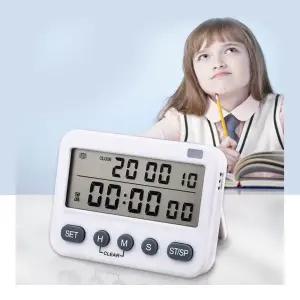 키밍 타이머 알람 시계 스톱워치 탁상시계 스탠드 자명종 스톱워치