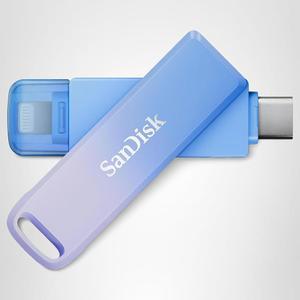 [미국배송] 아이폰호환 아이패드호환 노트북 및 MAC용 SANDISK 128GB 크리에이터 폰 드라이브 - USB TYPEC 라이트닝 커넥터 포함 자동 백업 3개월간의 ADOBE 라이트룸 SDIXD0N128GGN6TP
