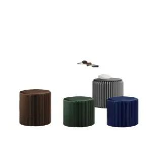 북유럽 원형 화장대스툴 템바보드 패브릭 스툴 벨벳