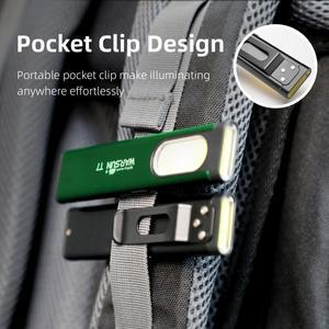 워선 T7 최신 LED 키체인 손전등 450Lm 휴대용 미니 토치 라이트 포켓 랜턴 투광 작업등 (자석 포함)