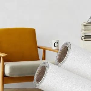 곰팡이 방지 벽지 인테리어 차단 습기 접착식 종이 벽지 조절 일라이트 붙이는 스티커 도배지 화이트