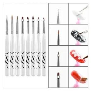 아트 네일 브러쉬 8종 SET 네일아트 네일케 (WFK9Y50)