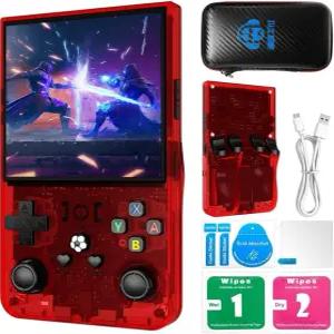 R36S Max 휴대용 빈티지 게임 콘솔 4.0인치 HD IPS 화면 64비트 프로세서 4000mAh 배터리 15000개 이상의