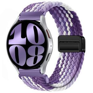 갤럭시 워치 4 5 6 7 40mm 44mm /워치 클래식 42mm 46mm 43mm 47mm 프로 45mm 3 41mm /액티브 2 여성용 스트레치 땋은 스트랩