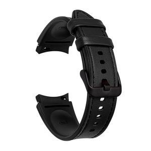 핀헨 갤럭시 워치 7 / 6 5 4 40mm 44mm 밴드, 20mm 가죽 및 실리콘 스트랩 클래식 46mm 42mm 여성용 교체 밴드와 호환됨