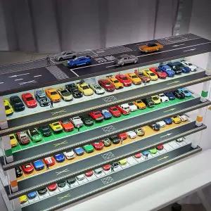 토미카 미니카 진열장 전시 장식장 정리대 수납 주차장 원목