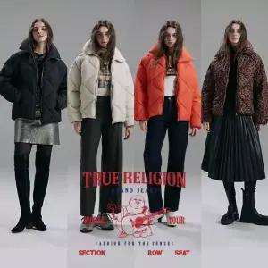 25FW 여성 트루릴리전 NEW 빅카라 헤비패딩 TRL42JP51