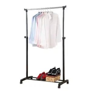 ( )이동식 수납 1단 정리 행거 일반형 옷걸이 보관 옷장