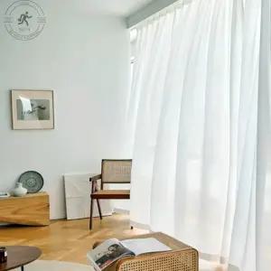 쉬폰커텐 이사 거실 인테리어 화이트 가림막 아파트 중형