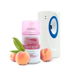 Kimspp 프리미엄 아로마플러스 방향제 250ml(복숭아향)+자동분사기+건전지 실내공간 화장실방향제
