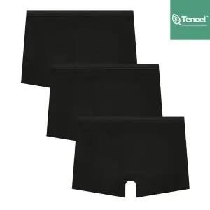 [수아팜] 주니어 여아 순수 모달 드로즈 3매 세트_블랙