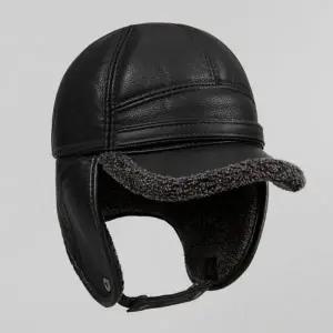 남자 트렌디 중년모자 3컬러 겨울 귀도리 털안감 귀달이볼캡