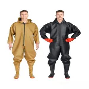 두꺼운 전신장화 갯벌 갯바위 장화 어부복 방수복