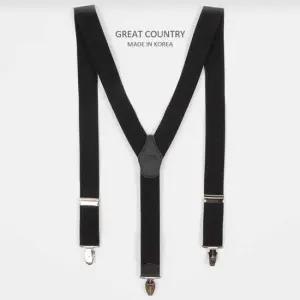 블랙 솔리드 프리미엄 클래식 서스펜더 서스펜더 서스팬더 멜빵 남자멜빵 성인멜빵