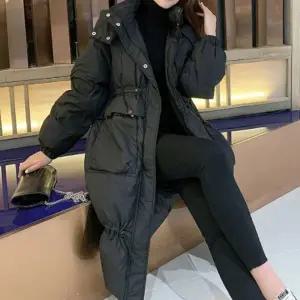 점퍼 후드롱패딩 가벼운패딩 다운 다운롱패딩 여자롱패딩 롱패딩 여성