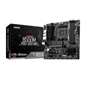 MSI B550M PRO-VDH WiFi Pro 시리즈 마더보드(AMD Ryzen 5000, AM4, DDR4, PCIe 4.0, SATA 6Gb/s, M.2, USB