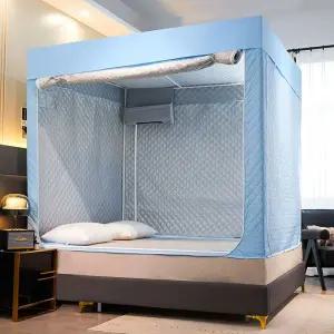 침대 보온 방한 방음 텐트 가정용 방풍 기숙사
