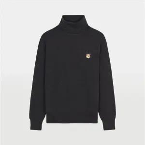 메종키츠네 폭스 헤드 패치 남녀공용 터틀넥 니트 HM00508KT1036 H190