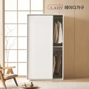 레이디가구 프리핏 키큰 슬라이딩 옷장 행거형 B (2단+2단) 1200