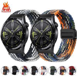 화웨이 워치 GT6/5, GT3 46mm용 20mm 실리콘 마그네틱 밴드, 삼성 갤럭시 7 6 5 4용 스포츠 스트랩 팔찌