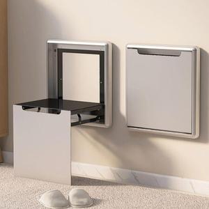 공간활용 벽걸이의자 벽부착 접이식 인테리어 복도 현관 원목 의자