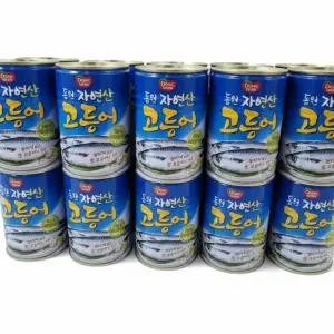 동원 자연산 고등어 통조림 400g 24개 업소용 식당용