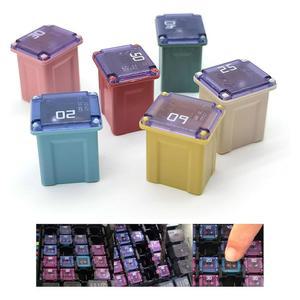 [미국배송] IJUICY JCASE 퓨즈 세트 32V 로우 프로파일 미니 퓨즈 다중 사양 박스형 자동차 대부분의 차량에 범용(#길이 20A / 25A 30A 40A 50A 60A)