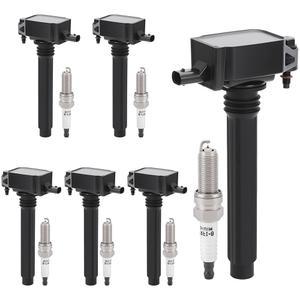 PZ 점화 코일 팩 및 이리듐 스파크 플러그, 닷지 저니 듀랑고 램 1500 챌린저, 지프 랭글러 JK 그랜드 체로키, 크라이슬러 300C 300S 2008-2025 3.0L 3.2L 3.6L V6 6개 세트와 호환