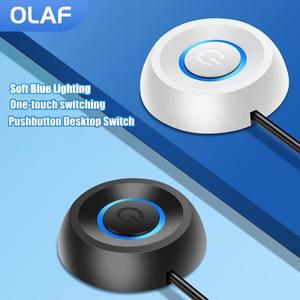 2M 컴퓨터 데스크탑 전원 스위치 연장 케이블 LED 조명 PC 마더보드 홈 오피스용 외부 시작 켜기/끄기 버튼