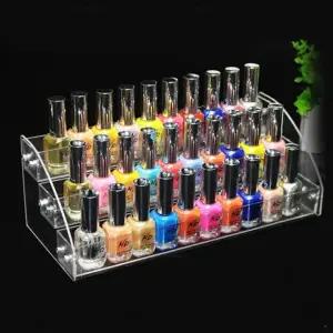 화장품 아크릴 대 장식장 립스틱 진열 3단 네일정리함 매니큐어정리함 메니큐어