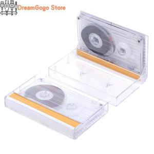 투명한 표준 카세트 빈 테이프 플레이어 음성 음악 녹음용 마그네틱 오디오 녹음 45 분 60/90 분
