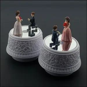 LED 회전 오르골(뮤직박스)-청혼 결혼해주오/뮤직/디자인/모형/무빙/피아노/선물용/오르골/인테리어/장식