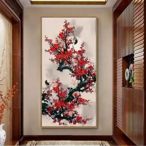 실십자수 패키지 도안 돈 복들어오는 자연 세트 매화 자수 픽유아9