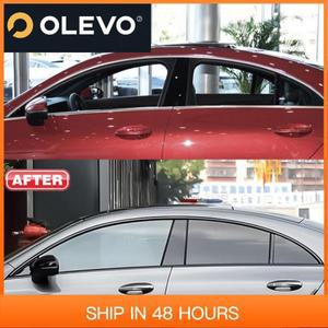 메르세데스-벤츠 CLA C117 2013-2019 스테인리스 스틸 외부 창문 몰딩 스트립 씰 사이드 커버 트림