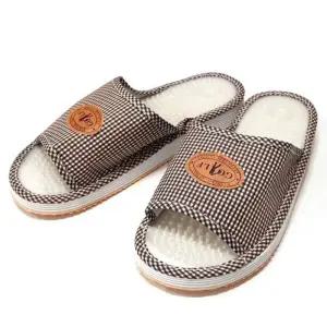 지압슬리퍼 브라운 사무실슬리퍼 실내화 학원실내화 사무실실내화