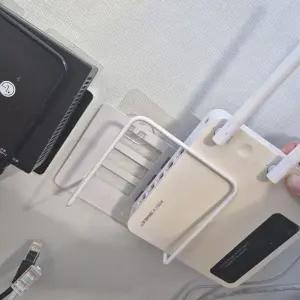 깔끔한 무타공 셋톱박스 공유기 보관 거치대 선반 공중거치 정리함 다용도