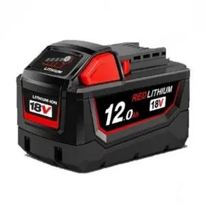 밀워키 배터리 M18 M18B6 XC 18V 충전식 리튬 이온 배터리 호환