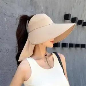 햇빛 가리개 넓은 챙 여성 와이드 썬캡 돌돌이 모자