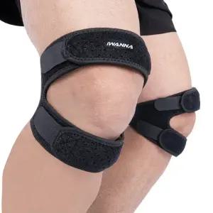 아이워너 이중 슬개건 무릎 보호대 세트 2개입 슬개골 마라톤 런닝 달리기 조깅 등산 걷기 운동 여행 헬스